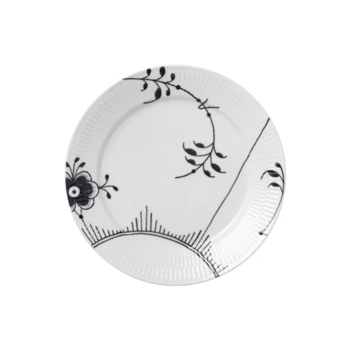 Royal Copenhagen Sort Mega Riflet tallerken nr. 2 Ø 27 cm