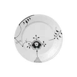 Royal Copenhagen Sort Mega Riflet tallerken nr. 6 Ø 27 cm