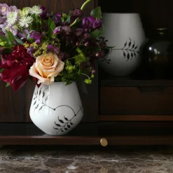 Royal Copenhagen Sort Mega Riflet vase 15 cm