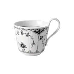 Royal Copenhagen Sort Musselmalet Halvblonde højhankskop 33 cl
