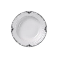 Royal Copenhagen Sort Riflet Blonde dyb tallerken Ø 21 cm