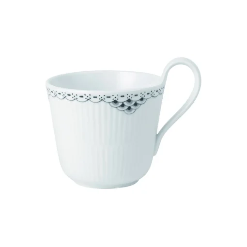 Royal Copenhagen Sort Riflet Blonde højhankskop 33 cl