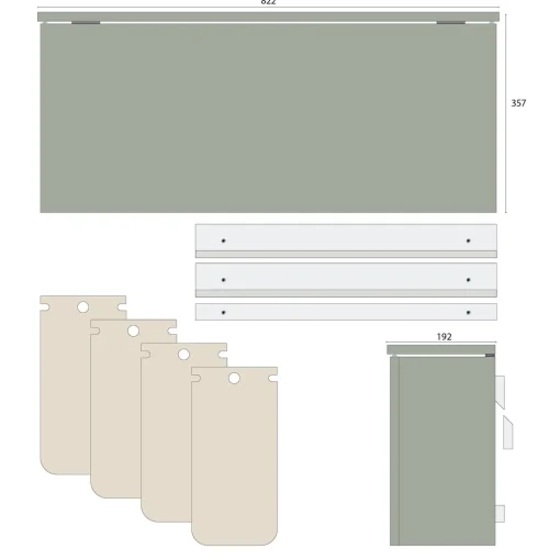 DesignLife SORTED Standard Wide affaldssortering,