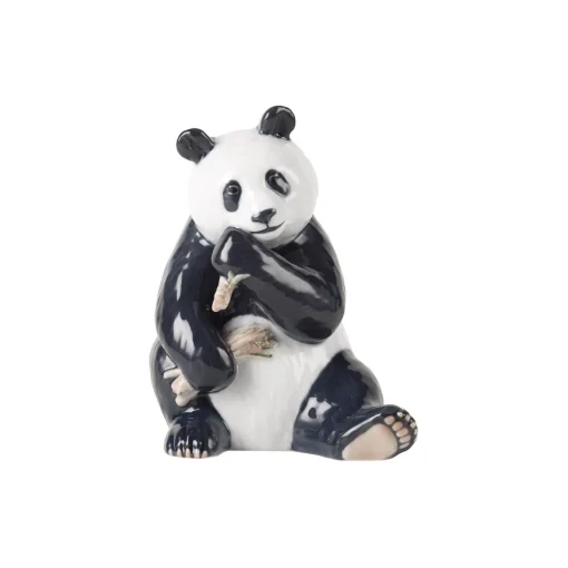 Royal Copenhagen Spisende Panda figur