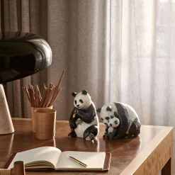 Royal Copenhagen Spisende Panda figur