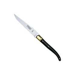 Laguiole Tradition Steakkniv, sort horn