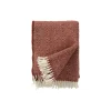 Klippan Yllefabrik Stella uld plaid, rust