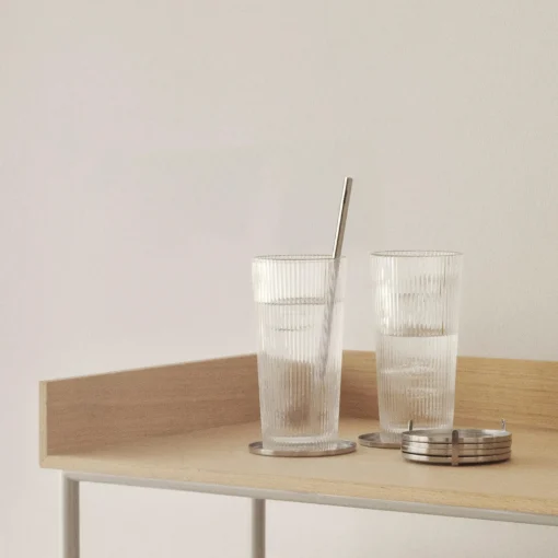 Stelton genanvendelige sugerør 4 stk., steel