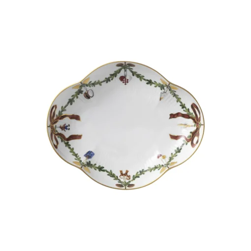 Royal Copenhagen Stjerne Riflet Jul fad 22 cm