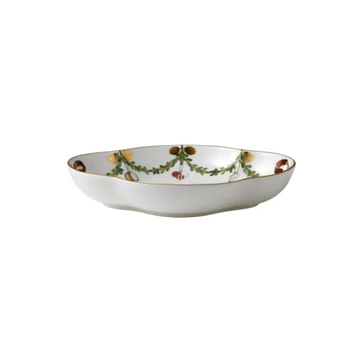 Royal Copenhagen Stjerne Riflet Jul fad 22 cm