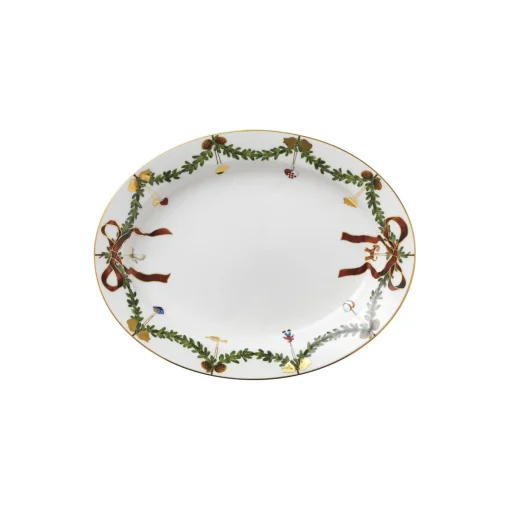 Royal Copenhagen Stjerne Riflet Jul fad 37 cm