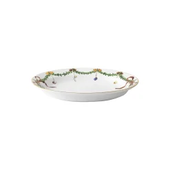 Royal Copenhagen Stjerne Riflet Jul fad ovalt 34 cm