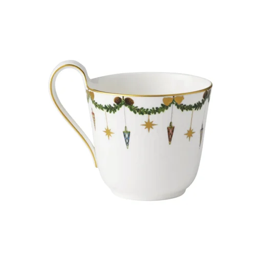 Royal Copenhagen Stjerne Riflet Jul højhankskop 33 cl