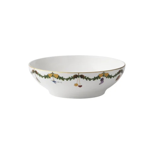 Royal Copenhagen Stjerne Riflet Jul skål 220 cl