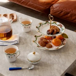 Royal Copenhagen Stjerne Riflet Jul sukkerskål