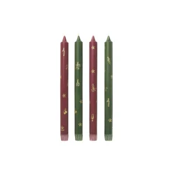 Royal Copenhagen Stjerne Riflet Julelys 4 stk.