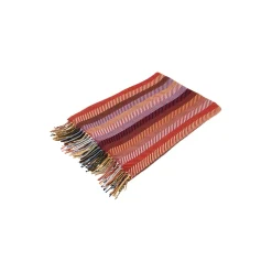 Geismars Væverier Stribet plaid, rød