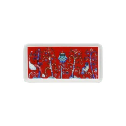 Iittala Taika aflang tallerken, rød
