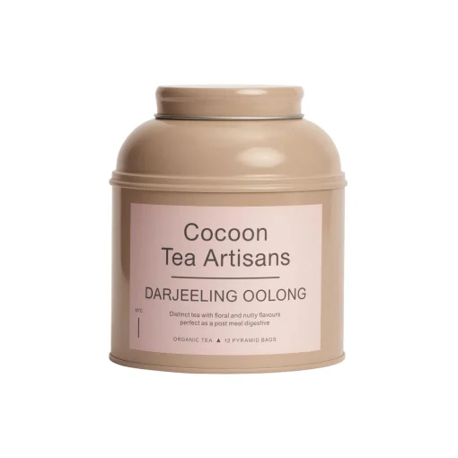 Cocoon Tea Artisans Tea Caddy, organic darjeeling oolong