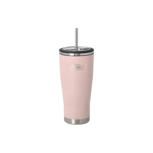 Thermos Termokrus med sugerør, lyserød