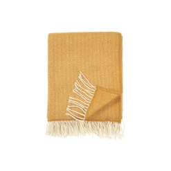 Klippan Yllefabrik Tippy plaid, mustard