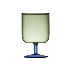 Lyngby Glas Torino vinglas 2 stk., grøn/blå