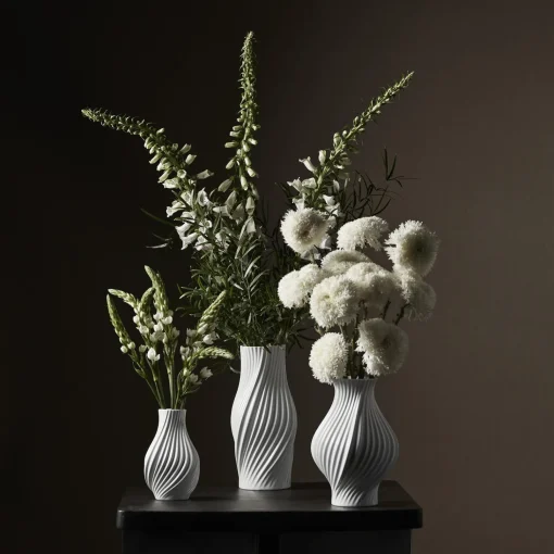 Lyngby Porcelæn Twist Vase 25 cm