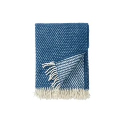 Klippan Yllefabrik Velvet uld plaid, petrol