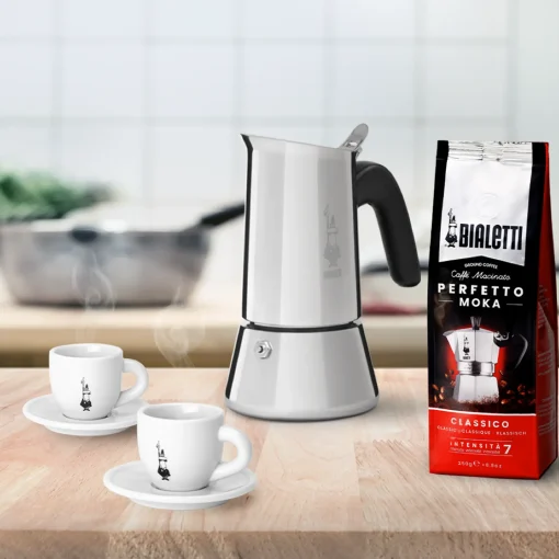 Bialetti Venus espressokande 4 kopper, sølv