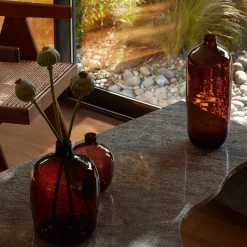 LSA International Vessel vase, brun/mocka