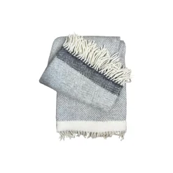 Klippan Yllefabrik Vilhelm plaid, grey