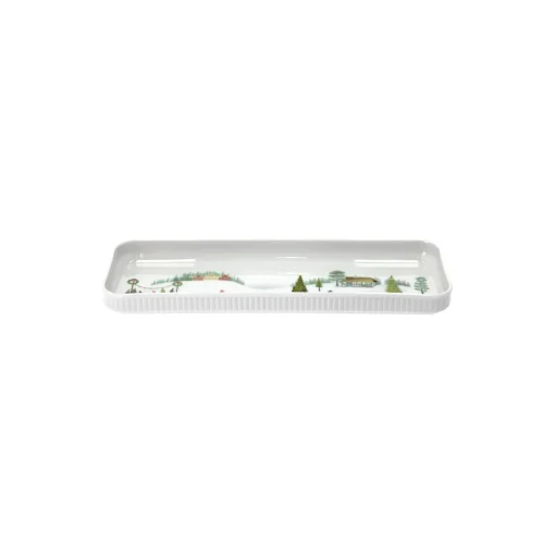 Pillivuyt Vinter rektangulært fad 36 cm