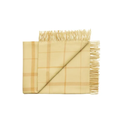 Silkeborg Uldspinderi Warp and Weft plaid, 02101 balance - chamomile/mustard