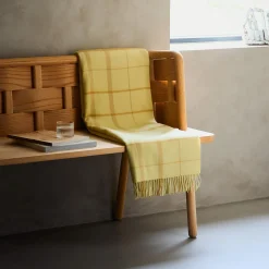 Silkeborg Uldspinderi Warp and Weft plaid, 02101 balance - chamomile/mustard
