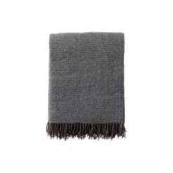 Klippan Yllefabrik Wave uld plaid, dusty green