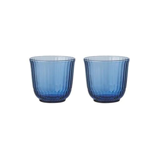 Royal Copenhagen Waves vandglas lav 2 stk.,