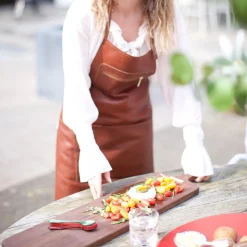Dutchdeluxes Zipper læderforklæde,
